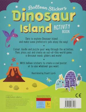 Balloon Stickers Dinosaur Island Activity Book - 3