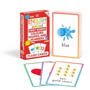 English for Everyone Junior First Words Colours, Shapes, and Numbers Flash Cards - Dorling Kindersley