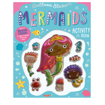 Balloon Stickers Mermaids Activity Book - Make Believe Ideas