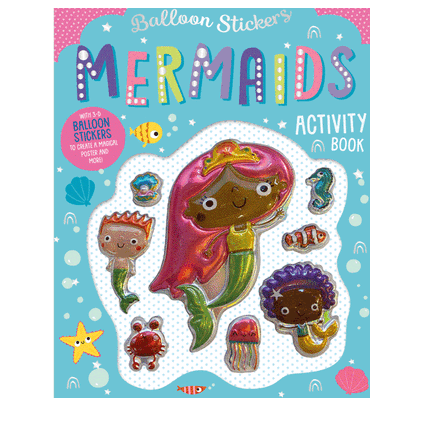 Balloon Stickers Mermaids Activity Book - 1